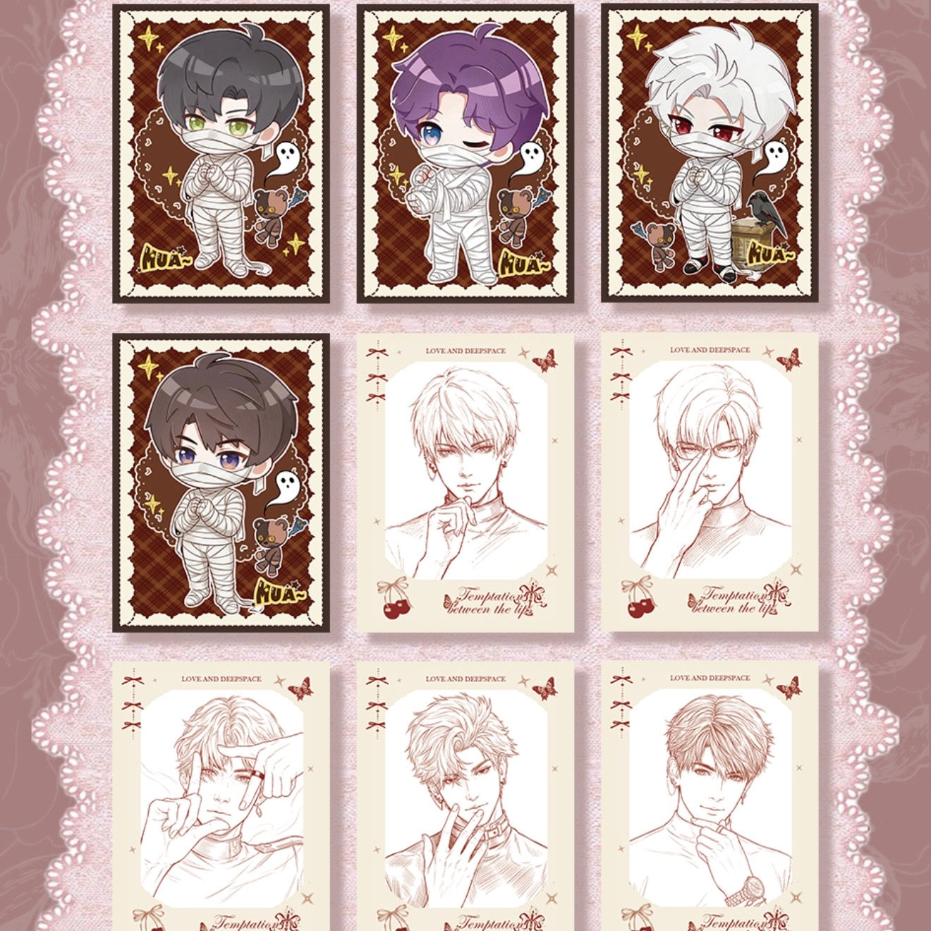 [CHENMI] Love and Deep Space LAD Amine Paper Card AB Case Graduated CCG Collection Trading Series Paper whole box 1SET 200bags 1bag 1pc Cards Ornament Gift Collection Sylus, Zayne, Rafayel, Xavier, Caleb