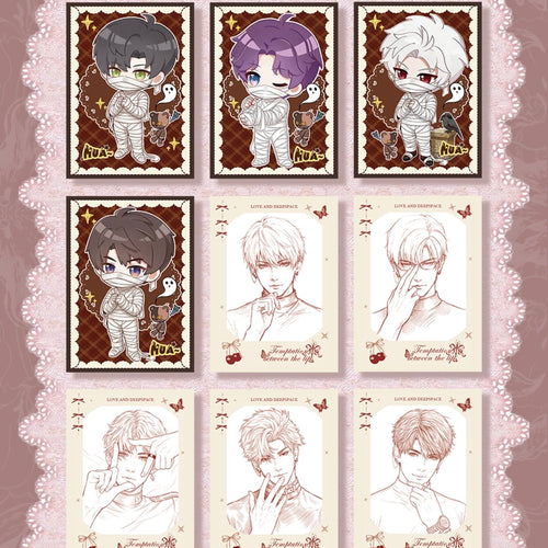 [CHENMI] Love and Deep Space LAD Amine Paper Card AB Case Graduated CCG Collection Trading Series Paper whole box 1SET 200bags 1bag 1pc Cards Ornament Gift Collection Sylus, Zayne, Rafayel, Xavier, Caleb