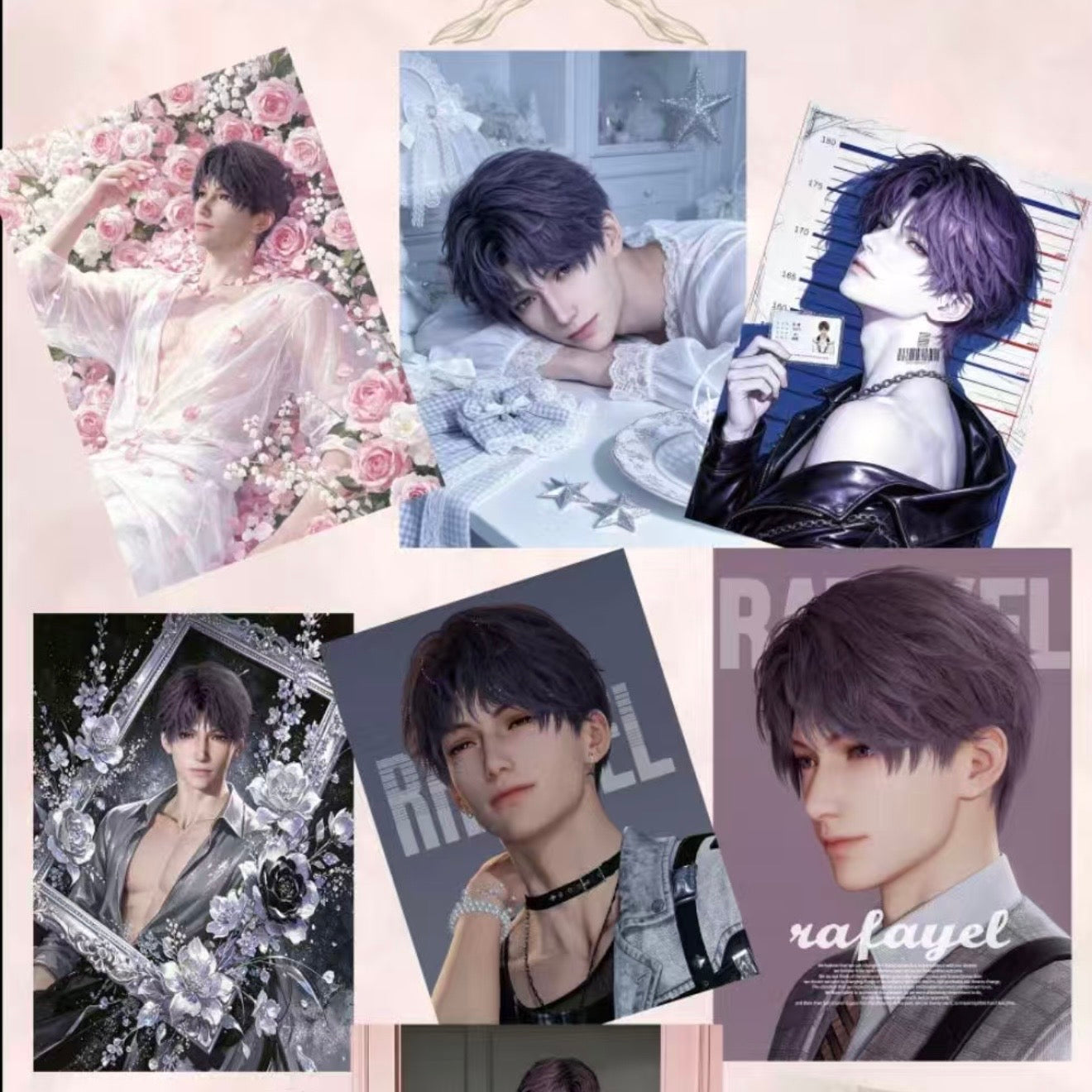 [ENXI] Love and Deep Space LAD Amine Paper Card CCG Collection Trading Series Paper whole box 1SET 200bags 1bag 1pc Cards Ornament Gift Collection Sylus, Zayne, Rafayel, Xavier, Calee