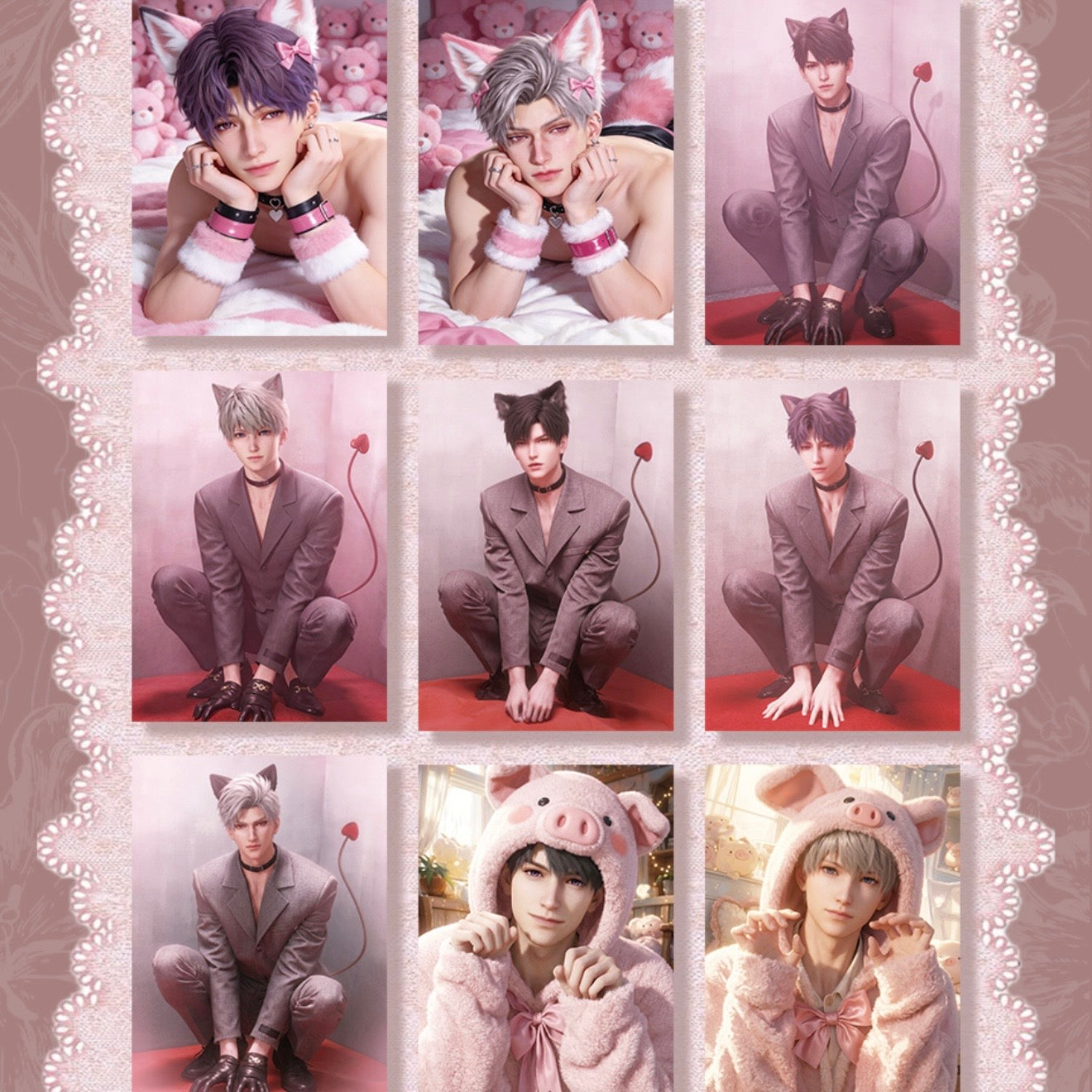 [CHENMI] Love and Deep Space LAD Amine Paper Card AB Case Graduated CCG Collection Trading Series Paper whole box 1SET 200bags 1bag 1pc Cards Ornament Gift Collection Sylus, Zayne, Rafayel, Xavier, Caleb