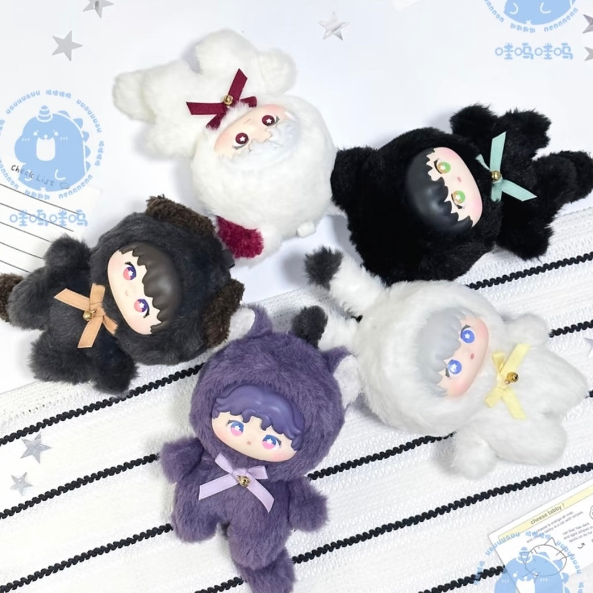 [LAD BLINDBOX] LAD Love and Deep Space Amine Plush Series Blindbox Blind Box whole box 6pcs 1box 1plush Ornament Gift Collection Sylus, Zayane, Rafayel, Xavier, Caleb