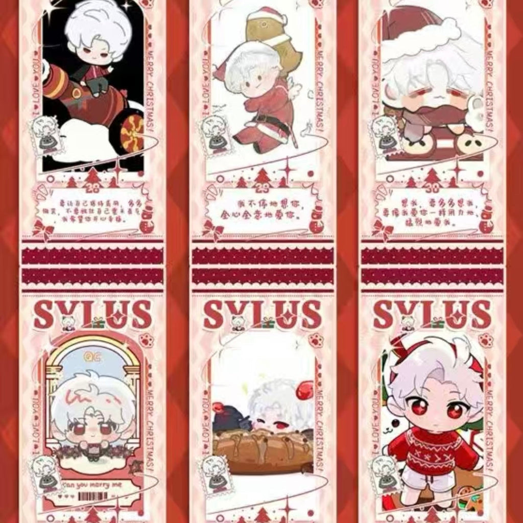 [MENGQIU] Love and Deep Space LAD Amine Chibi Ticket Bookmark Paper Card Series Paper whole box 1SET 120boxes 1bag 1pc Cards Ornament Gift For Collection Sylus, Zayane, Rafayel, Xavier, Caleb