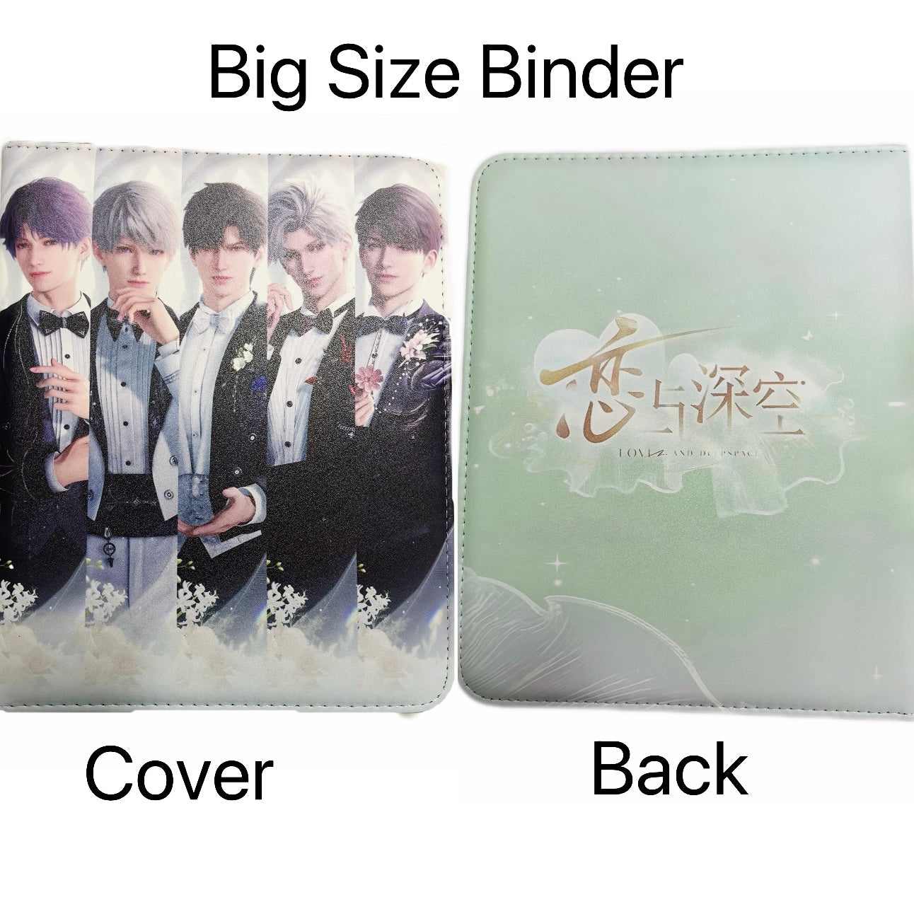 [Binder] Love and Deep Space LAD Amine Leather Binder for Cards Ornament Gift Collection Sylus, Zayane, Rafayel, Xavier, Caleb