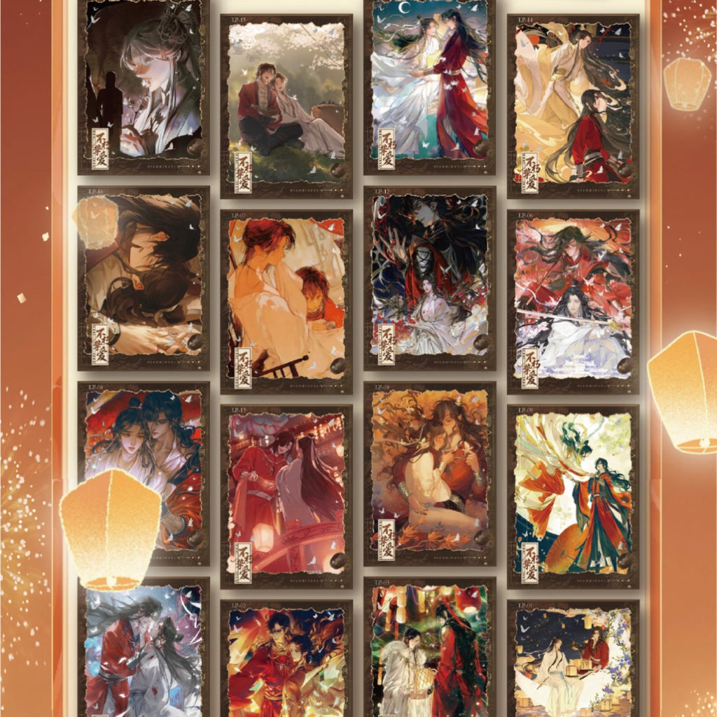 [TAOHUA] Haven Official's Blessing, Tian Guan Ci Fu, Mo Dao Zu Shi, Amine Paper Peel Card CCG Collection Trading Series Paper 1 set 66 bags 1 bag 3 cards Anime Cards Ornament Gift card