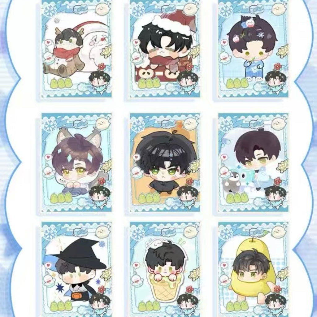 [MENGQIU V3] Love and Deep Space LAD Amine PaperMINI Peel Card Series Paper whole box 1SET 80bags 1bag 5pcs Anime Cards Ornament Gift Collection Sylus, Zayane, Rafayel, Xavier, Caleb