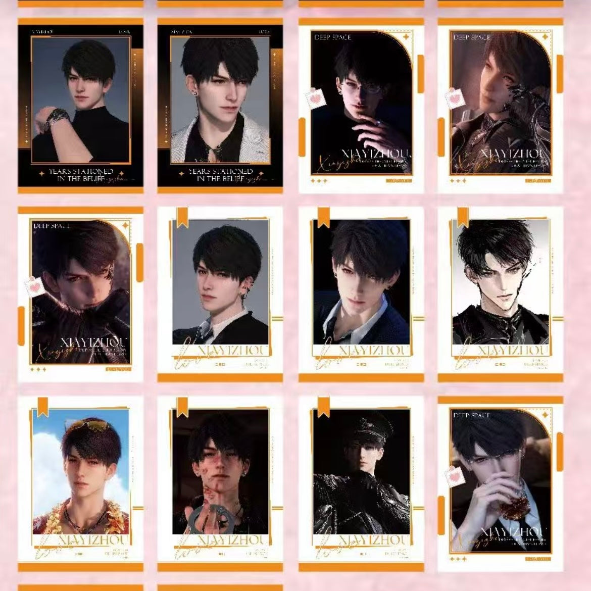 [YUEZE] Love and Deep Space LAD Amine Paper Card CCG Collection Trading Series Paper whole box 1SET240bags 1bag 1pc 88*126mm Anime Cards Ornament Gift Collection Sylus, Zayane, Rafayel, Xavier, Caleb