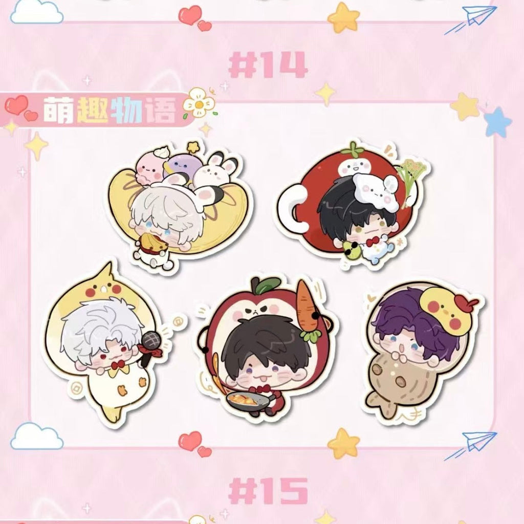 [JIUGUANG] Love and Deep Space LAD Amine Fragrance Paper CHIBI Card CCG Trading Series Paper whole box 1SET 200bags 1bag 1pc Cards Ornament Gift Collection Sylus, Zayane, Rafayel, Xavier, Caleb