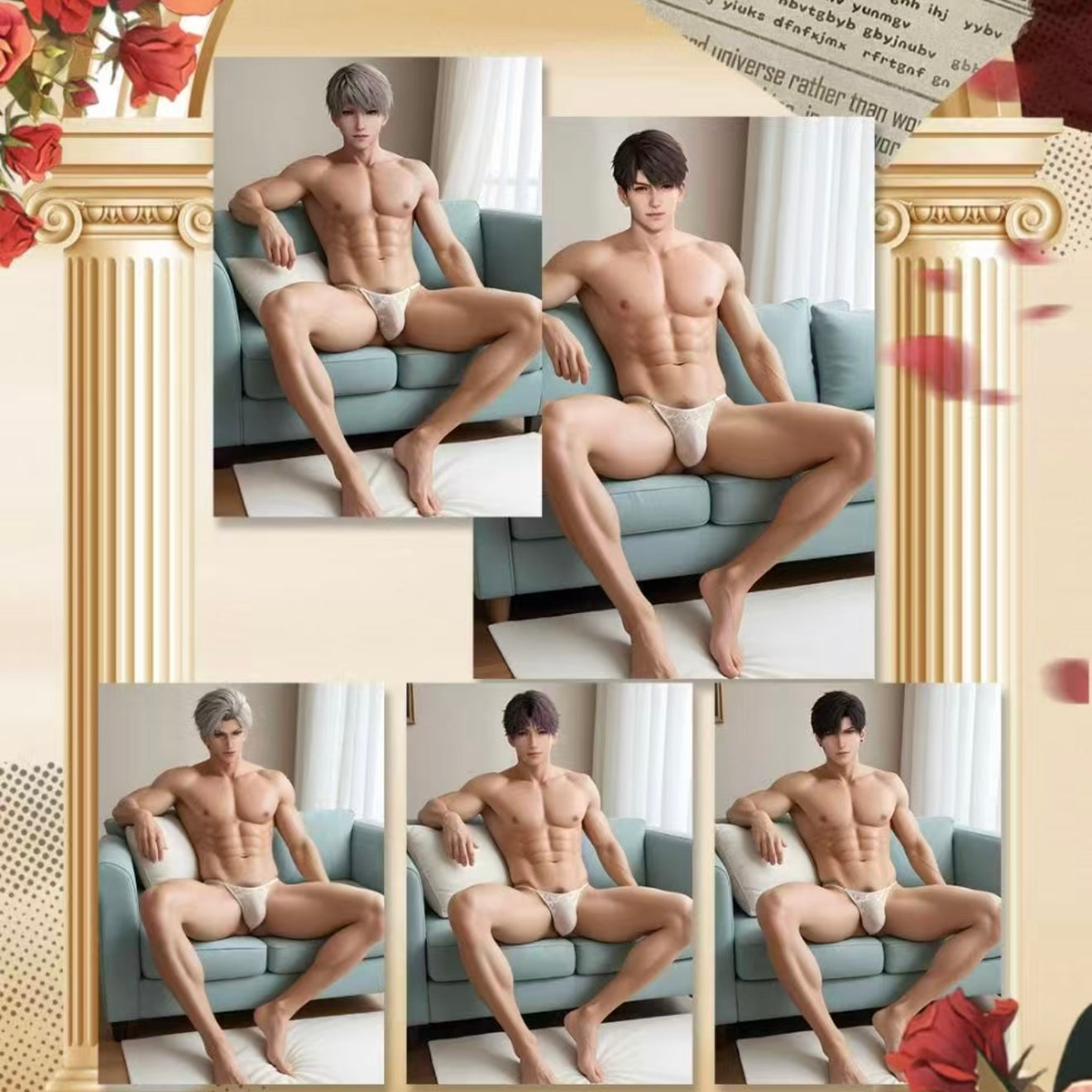 [QIDIAN] Love and Deep Space LAD Amine Paper Card CCG Collection Trading Series Acrylic Paper whole box 1SET 120bags 1bag 1pc Cards Ornament Gift Collection Sylus, Zayne, Rafayel, Xavier, Caleb