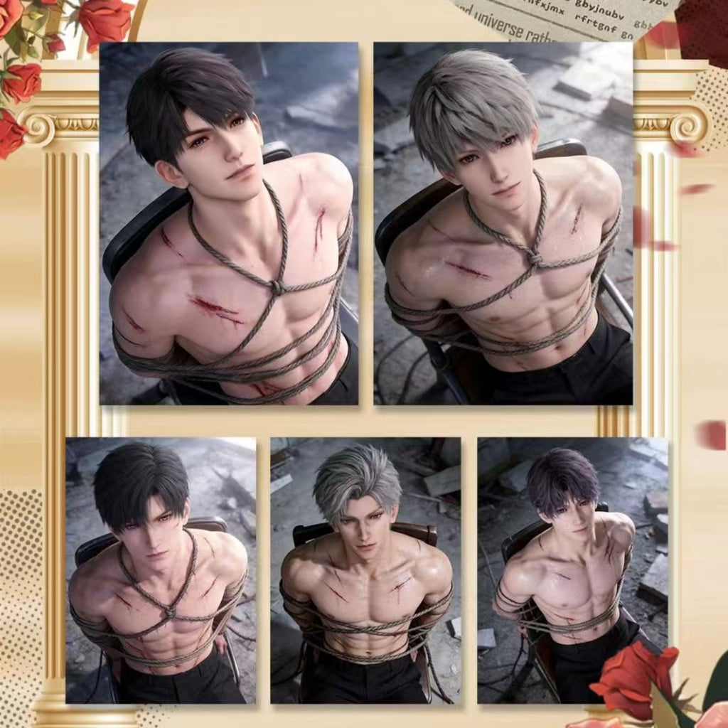 [QIDIAN] Love and Deep Space LAD Amine Paper Card CCG Collection Trading Series Acrylic Paper whole box 1SET 120bags 1bag 1pc Cards Ornament Gift Collection Sylus, Zayne, Rafayel, Xavier, Caleb