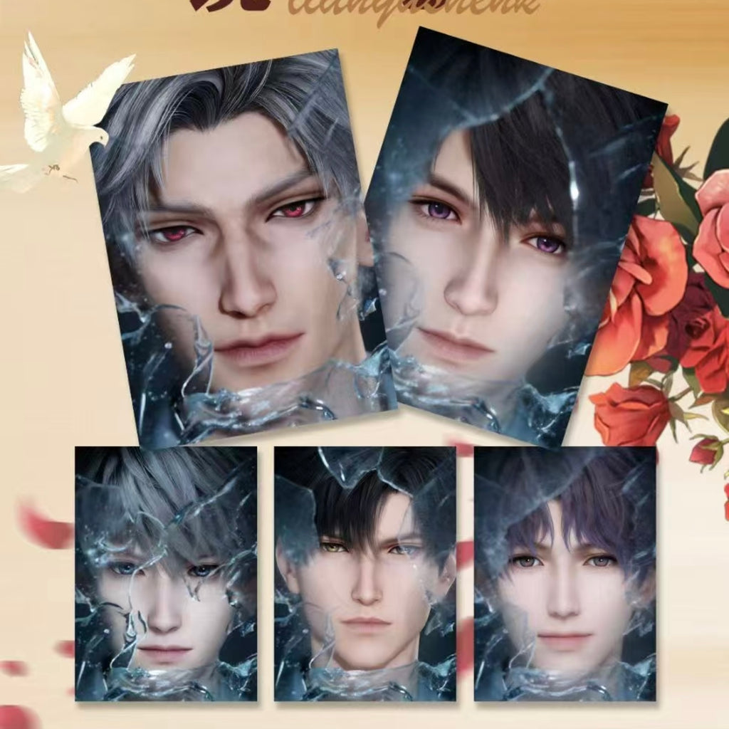 [QIDIAN] Love and Deep Space LAD Amine Paper Card CCG Collection Trading Series Acrylic Paper whole box 1SET 120bags 1bag 1pc Cards Ornament Gift Collection Sylus, Zayne, Rafayel, Xavier, Caleb