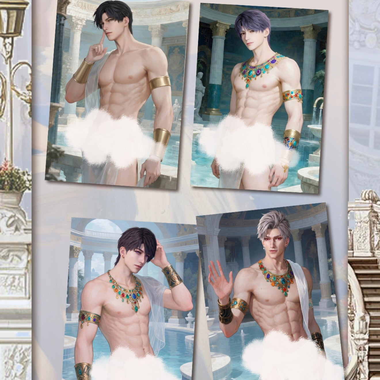[SHIGUANG] Love and Deep Space LAD Amine Paper Card CCG Collection Trading Series Paper whole box 1SET 225bags 1bag 1pc Cards Ornament Gift Collection Sylus, Zayne, Rafayel, Xavier, Cale