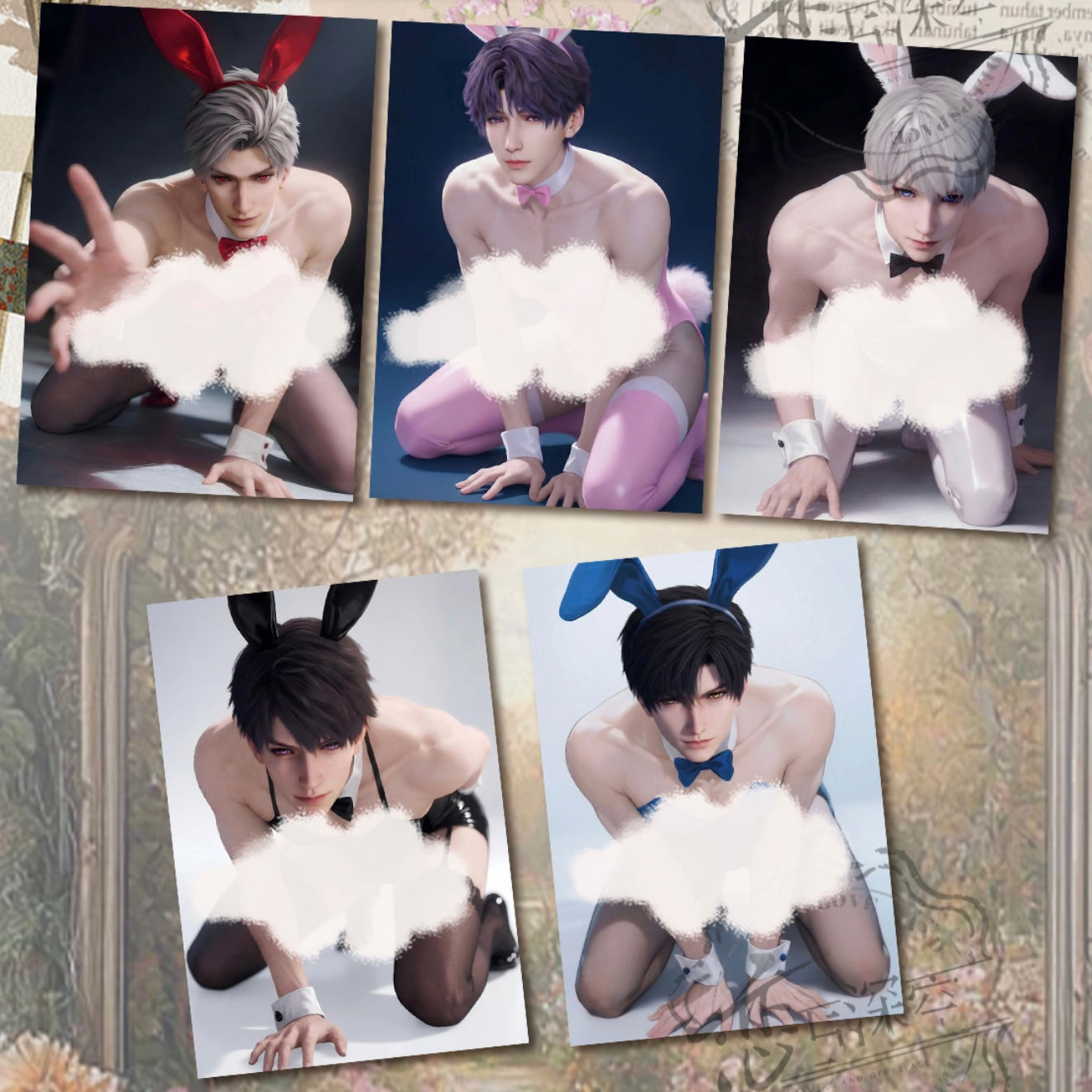 [SHIGUANG] Love and Deep Space LAD Amine Paper Card CCG Collection Trading Series Paper whole box 1SET 225bags 1bag 1pc Cards Ornament Gift Collection Sylus, Zayne, Rafayel, Xavier, Cale