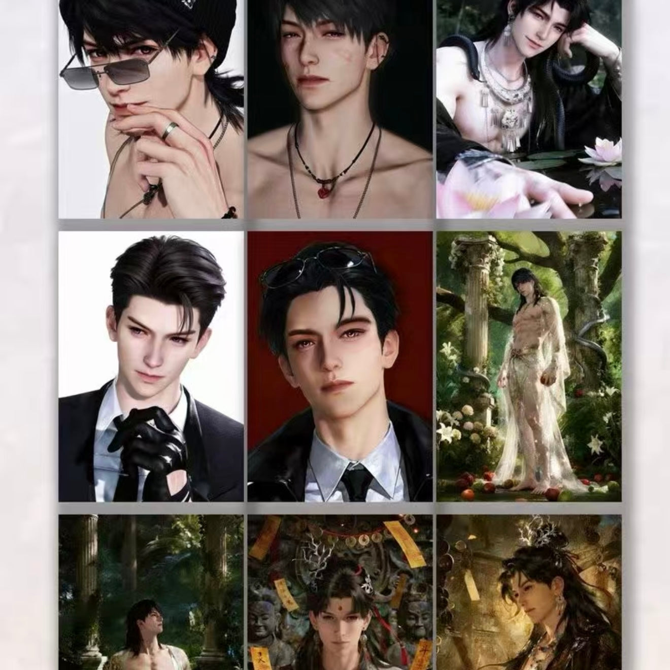 [XINGQUAN V5] Love and Deep Space LAD Amine Paper Card CCG Collection Trading Series Paper whole box 1SET 150bags 1bag 1pc Cards Ornament Gift Collection Sylus, Zayne, Rafayel, Xavier, Caleb