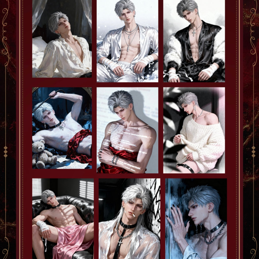 [ZHUOMU Sylus Birthday SOLO] Love and Deep Space LAD Amine Paper Card CCG Collection Trading Series Paper whole box 1SET 200bags 1bag 2pcs Cards Ornament Gift Collection Sylus, Zayne, Rafayel, Xavier, Caleb