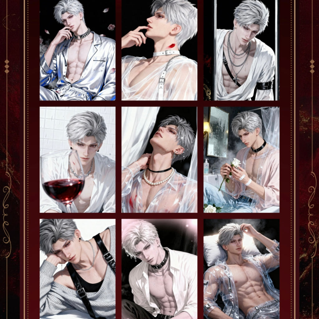 [ZHUOMU Sylus Birthday SOLO] Love and Deep Space LAD Amine Paper Card CCG Collection Trading Series Paper whole box 1SET 200bags 1bag 2pcs Cards Ornament Gift Collection Sylus, Zayne, Rafayel, Xavier, Caleb