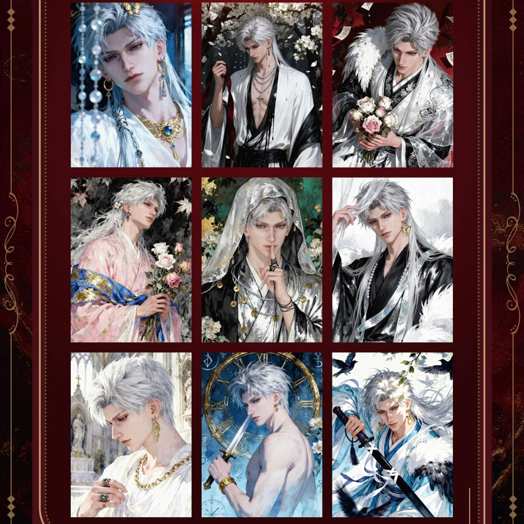 [ZHUOMU Sylus Birthday SOLO] Love and Deep Space LAD Amine Paper Card CCG Collection Trading Series Paper whole box 1SET 200bags 1bag 2pcs Cards Ornament Gift Collection Sylus, Zayne, Rafayel, Xavier, Caleb