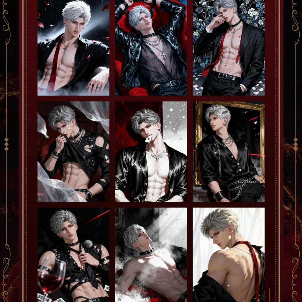 [ZHUOMU Sylus Birthday SOLO] Love and Deep Space LAD Amine Paper Card CCG Collection Trading Series Paper whole box 1SET 200bags 1bag 2pcs Cards Ornament Gift Collection Sylus, Zayne, Rafayel, Xavier, Caleb