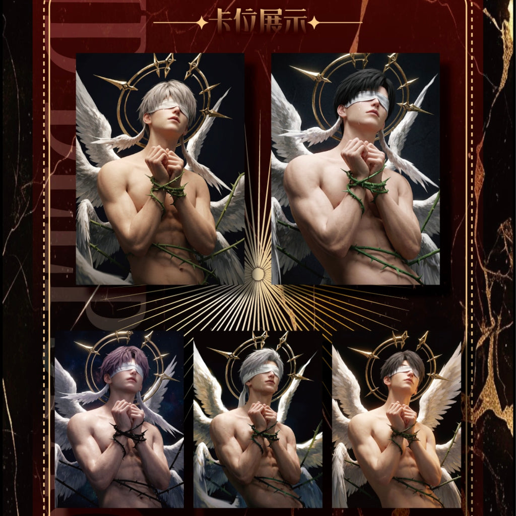 [XUNWU] Love and Deep Space LAD Amine Paper Card CCG Collection Trading Series Paper whole box 1SET 200bags 1bag 1pc Cards Ornament Gift Collection Sylus, Zayne, Rafayel, Xavier, Caleb
