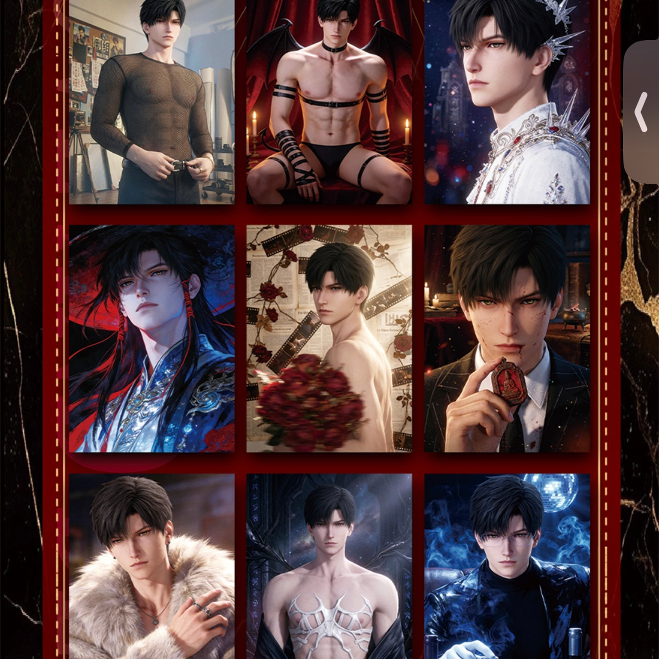 [XUNWU] Love and Deep Space LAD Amine Paper Card CCG Collection Trading Series Paper whole box 1SET 200bags 1bag 1pc Cards Ornament Gift Collection Sylus, Zayne, Rafayel, Xavier, Caleb