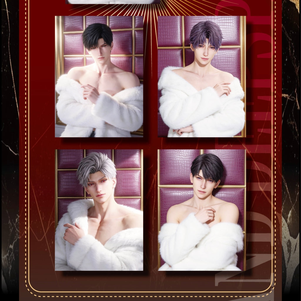 [XUNWU] Love and Deep Space LAD Amine Paper Card CCG Collection Trading Series Paper whole box 1SET 200bags 1bag 1pc Cards Ornament Gift Collection Sylus, Zayne, Rafayel, Xavier, Caleb
