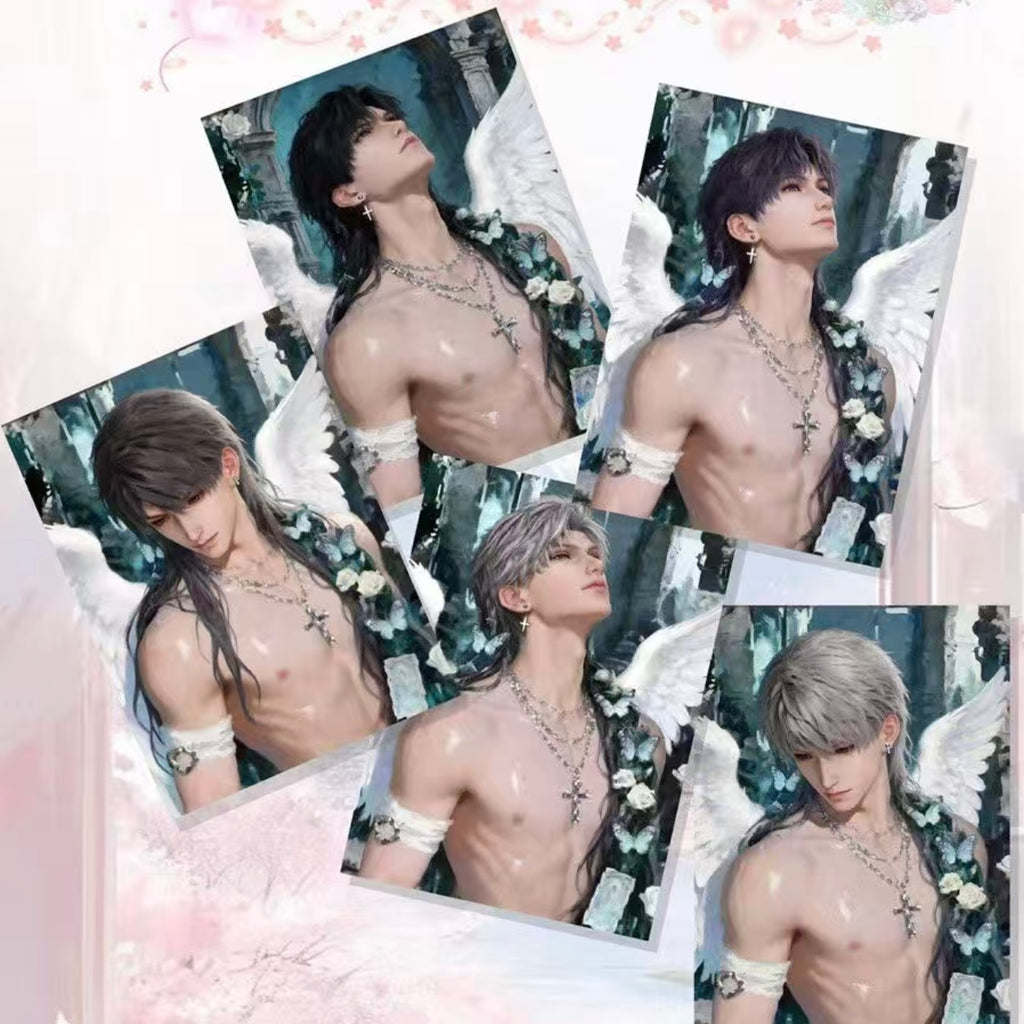 [ZHUYU] Love and Deep Space LAD Amine Paper Card CCG Collection Trading Series Paper whole box 1SET 250bags 1bag 1pc Cards Ornament Gift Collection Sylus, Zayne, Rafayel, Xavier, Caleb