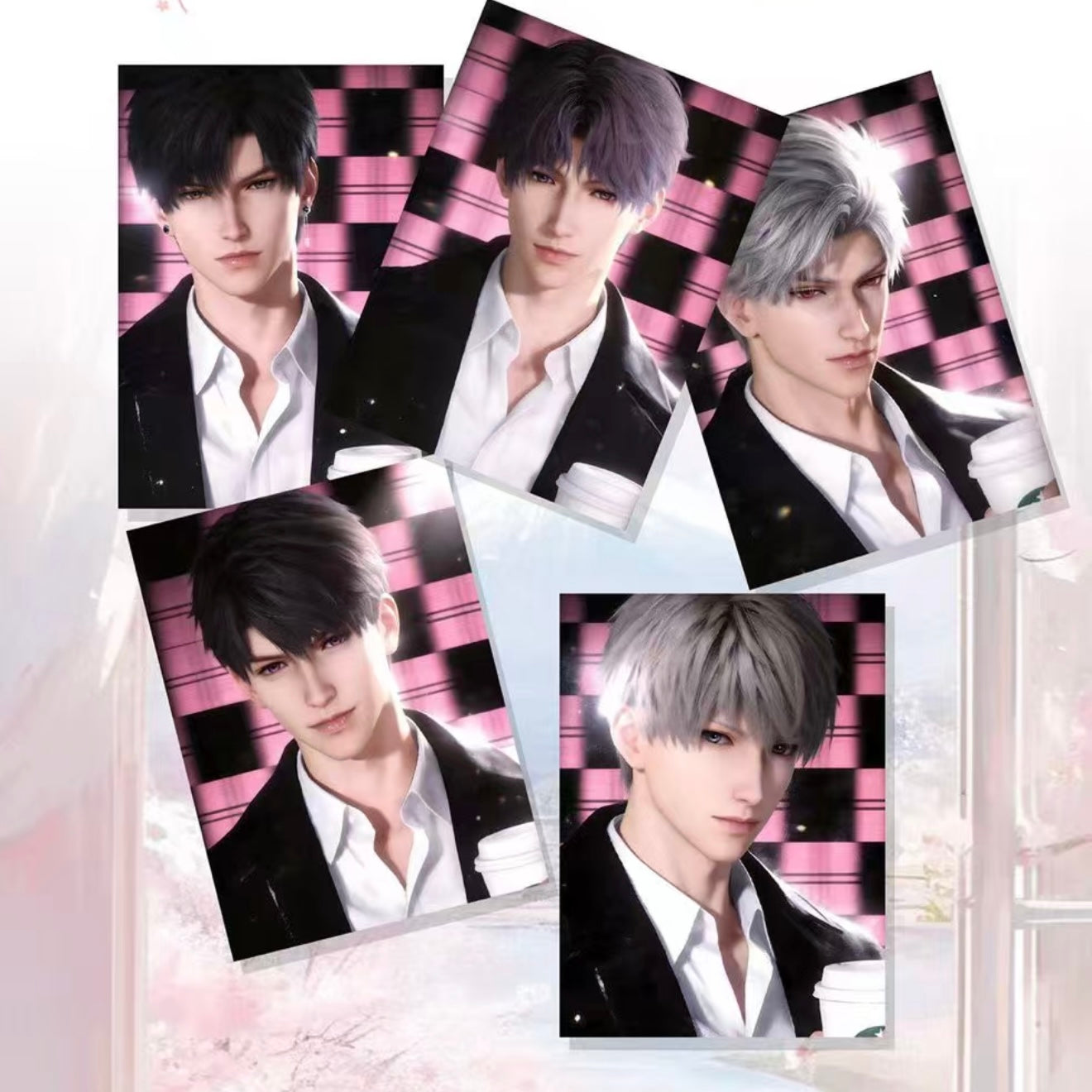[ZHUYU] Love and Deep Space LAD Amine Paper Card CCG Collection Trading Series Paper whole box 1SET 250bags 1bag 1pc Cards Ornament Gift Collection Sylus, Zayne, Rafayel, Xavier, Caleb