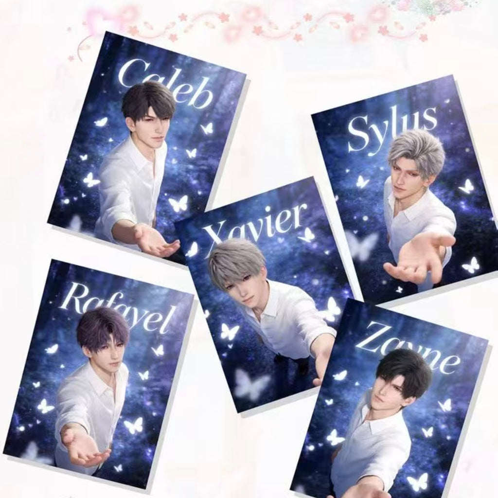 [ZHUYU] Love and Deep Space LAD Amine Paper Card CCG Collection Trading Series Paper whole box 1SET 250bags 1bag 1pc Cards Ornament Gift Collection Sylus, Zayne, Rafayel, Xavier, Caleb