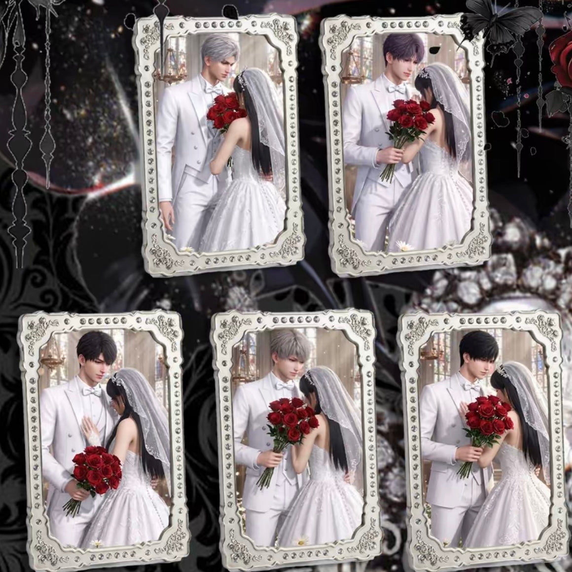 [YUNXIN V2] Love and Deep Space LAD Amine Small Paper Card CCG Collection Trading Series Paper whole box 1SET 221bags 1bag 1pc Cards Ornament Gift Collection Sylus, Zayne, Rafayel, Xavier, Caleb
