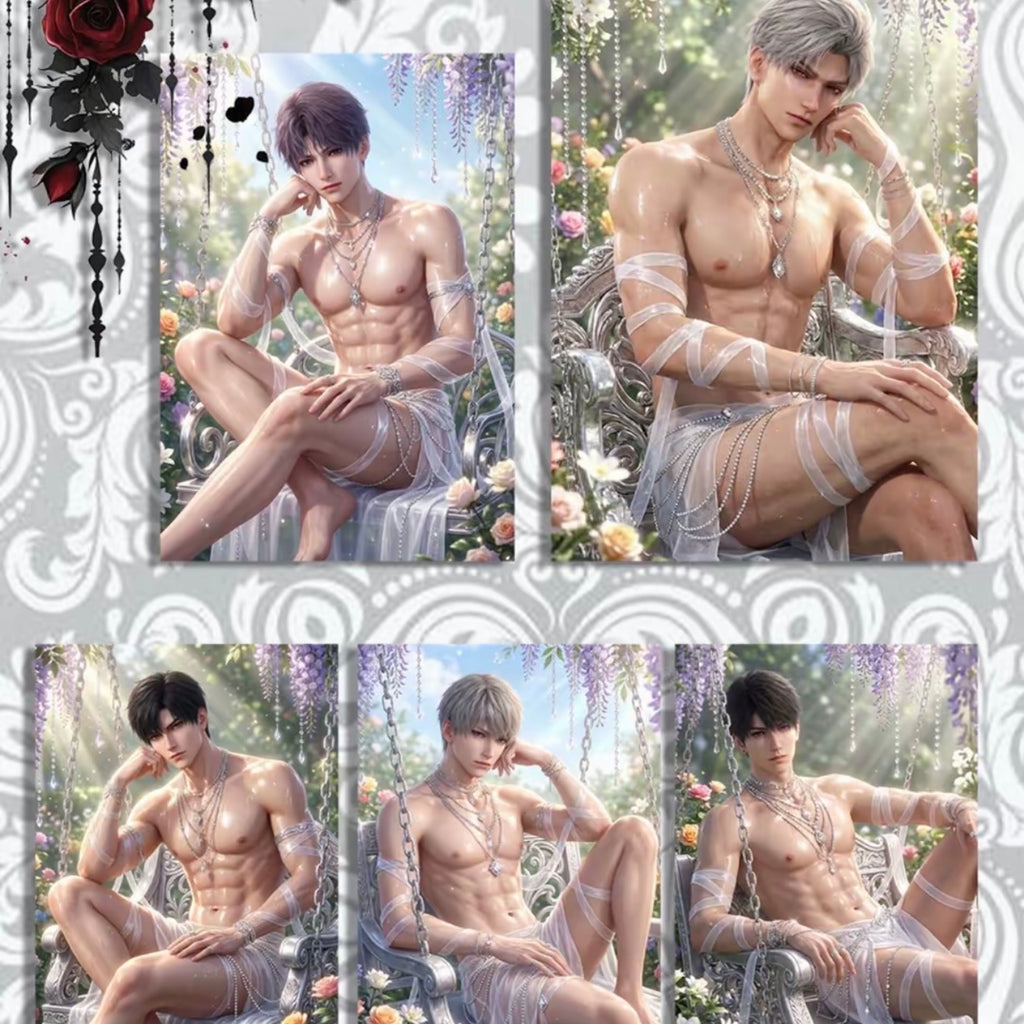 [YUNXIN V2] Love and Deep Space LAD Amine Small Paper Card CCG Collection Trading Series Paper whole box 1SET 221bags 1bag 1pc Cards Ornament Gift Collection Sylus, Zayne, Rafayel, Xavier, Caleb