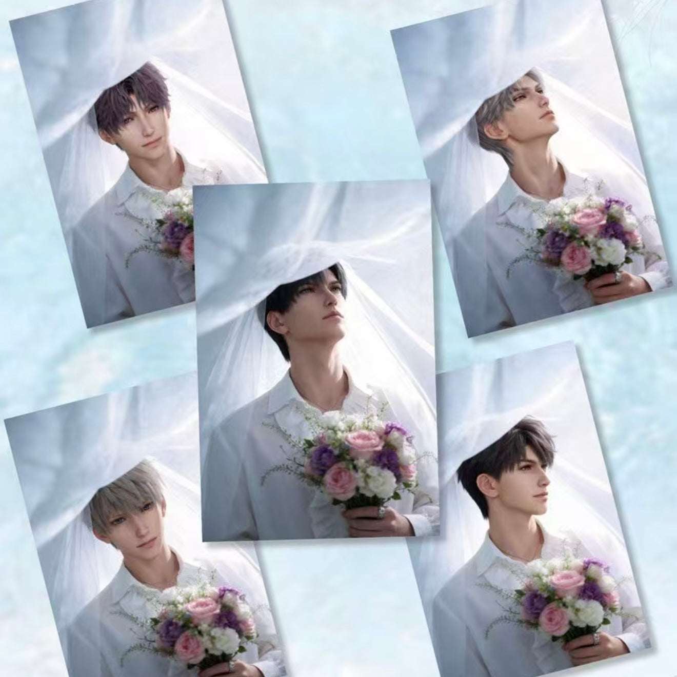 [XINDONG] Love and Deep Space LAD Amine Paper Card CCG Collection Trading Series Paper whole box 1SET 220bags 1bag 1pc Cards Ornament Gift Collection Sylus, Zayne, Rafayel, Xavier, Caleb