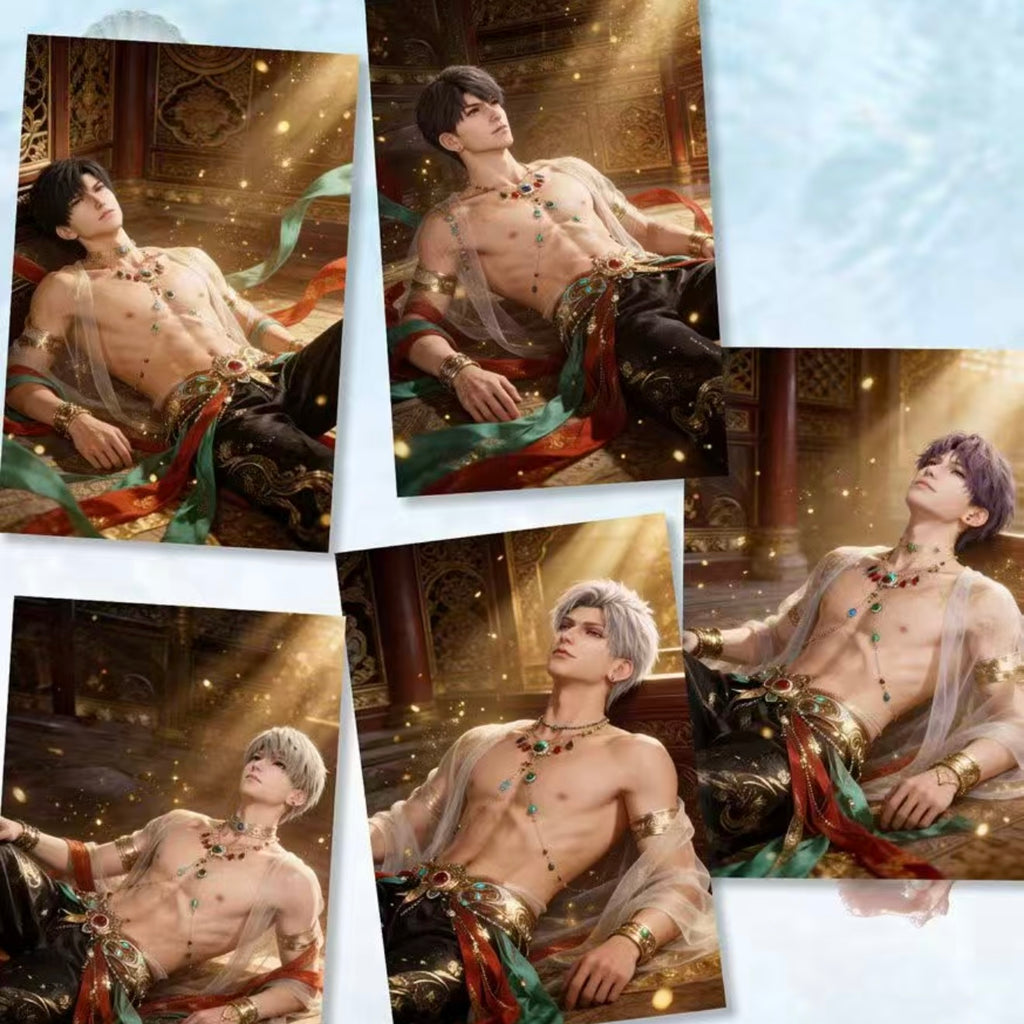 [XINDONG] Love and Deep Space LAD Amine Paper Card CCG Collection Trading Series Paper whole box 1SET 220bags 1bag 1pc Cards Ornament Gift Collection Sylus, Zayne, Rafayel, Xavier, Caleb