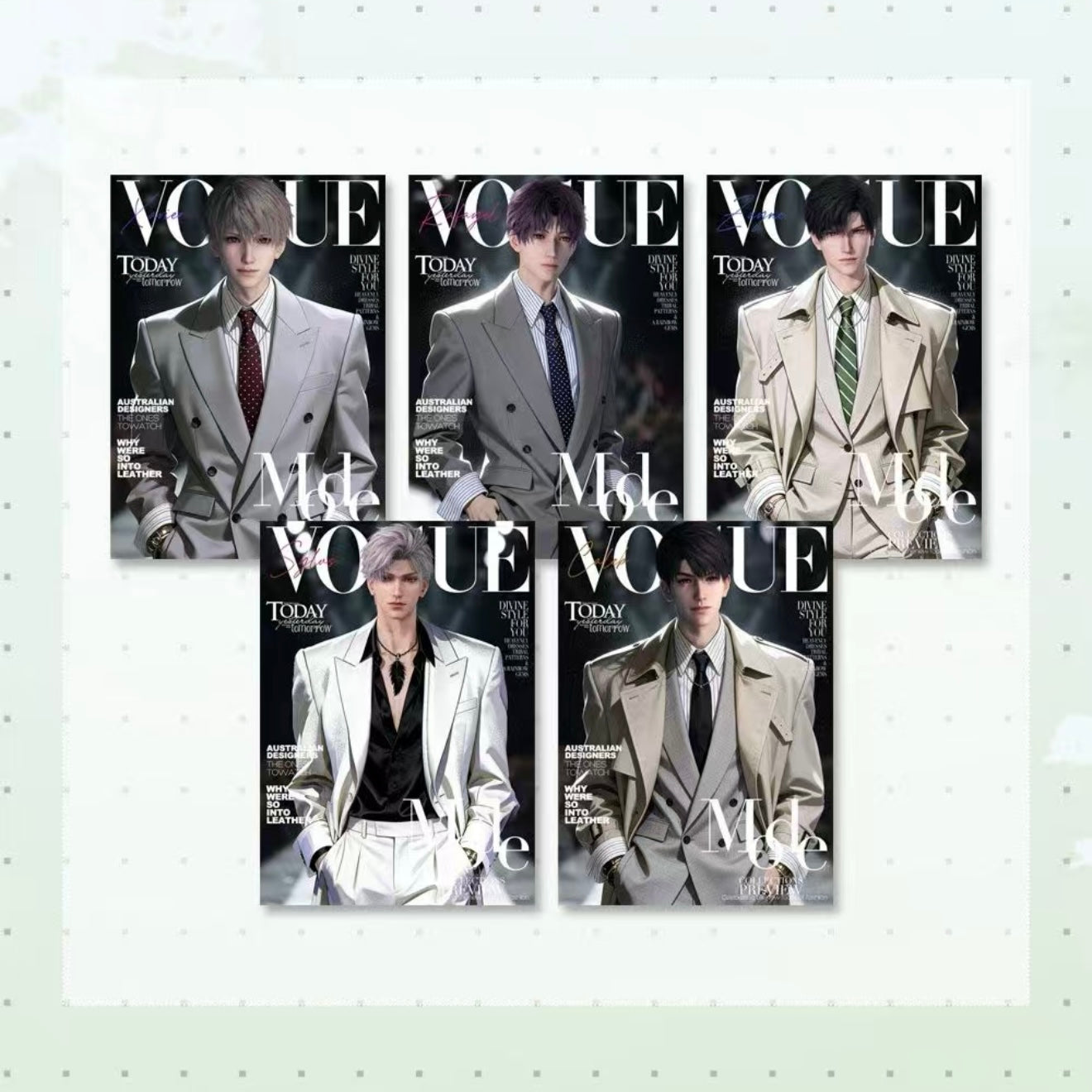 [LIUGUANG] Love and Deep Space LAD Amine Paper Card CCG Collection Trading Series Paper whole box 1SET 200bags 1bag 1pc Cards Ornament Gift Collection Sylus, Zayne, Rafayel, Xavier, Caleb