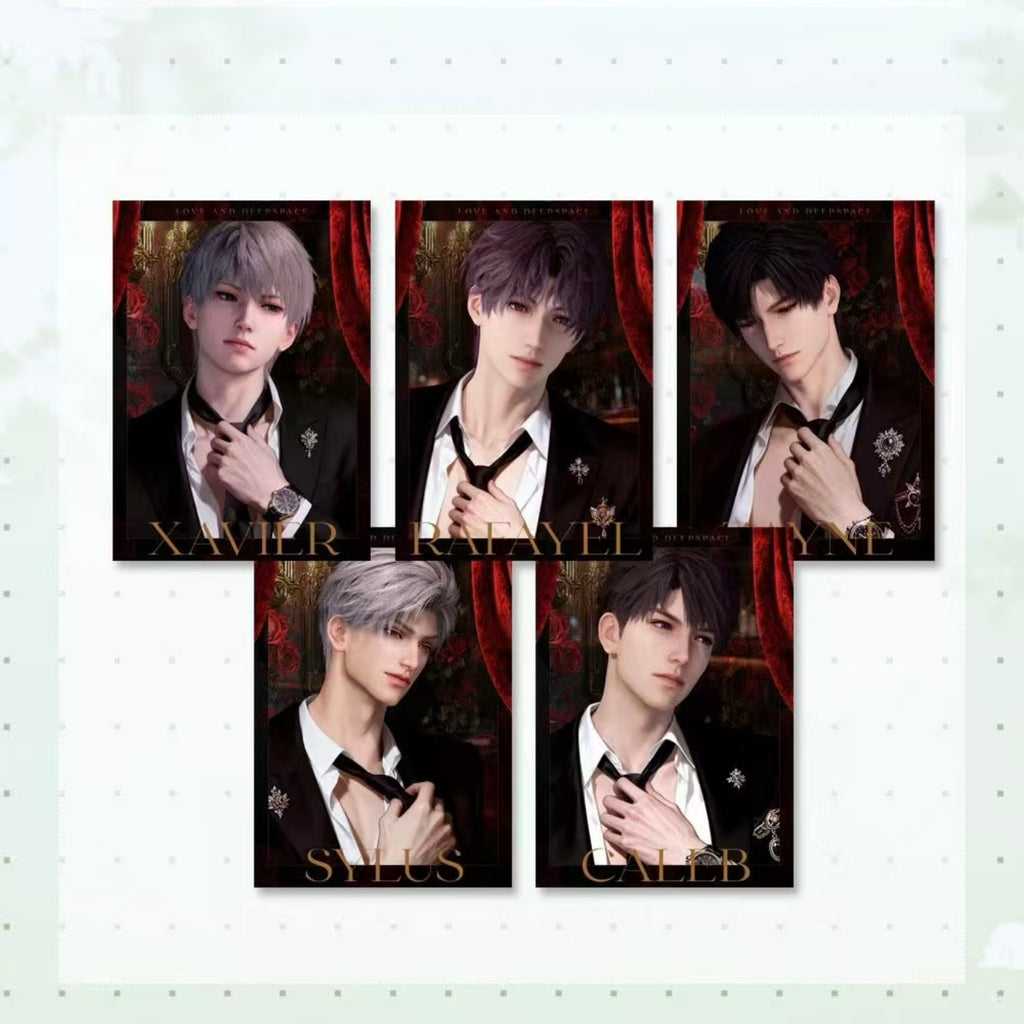[LIUGUANG] Love and Deep Space LAD Amine Paper Card CCG Collection Trading Series Paper whole box 1SET 200bags 1bag 1pc Cards Ornament Gift Collection Sylus, Zayne, Rafayel, Xavier, Caleb