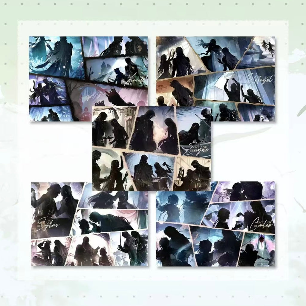 [LIUGUANG] Love and Deep Space LAD Amine Paper Card CCG Collection Trading Series Paper whole box 1SET 200bags 1bag 1pc Cards Ornament Gift Collection Sylus, Zayne, Rafayel, Xavier, Caleb