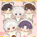 [FUFU] Love and Deep Space LAD Amine Paper Card Series 88*126MM Peel Cards whole box 1SET 70BAGS 1bag 3pcs Cards Ornament Gift For Collection Sylus, Zayane, Rafayel, Xavier, Caleb