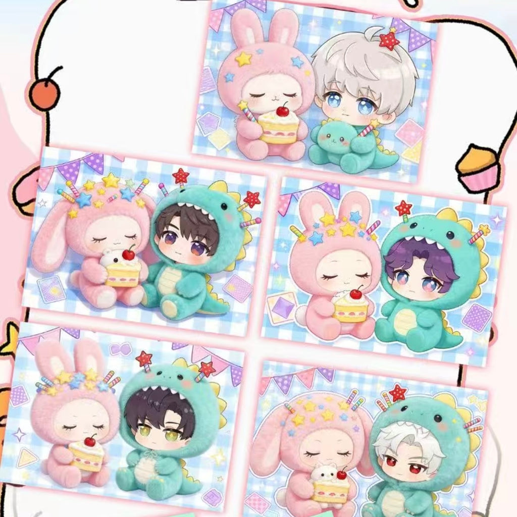 [FUFU] Love and Deep Space LAD Amine Paper Card Series 88*126MM Peel Cards whole box 1SET 70BAGS 1bag 3pcs Cards Ornament Gift For Collection Sylus, Zayane, Rafayel, Xavier, Caleb