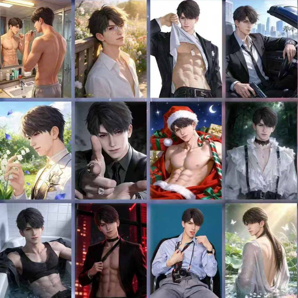 [SHENQING] Love and Deep Space LAD Amine Paper Card CCG Collection Trading Series Paper whole box 1SET 160bags 1bag 1pc Cards Ornament Gift Collection Sylus, Zayne, Rafayel, Xavier, Caleb