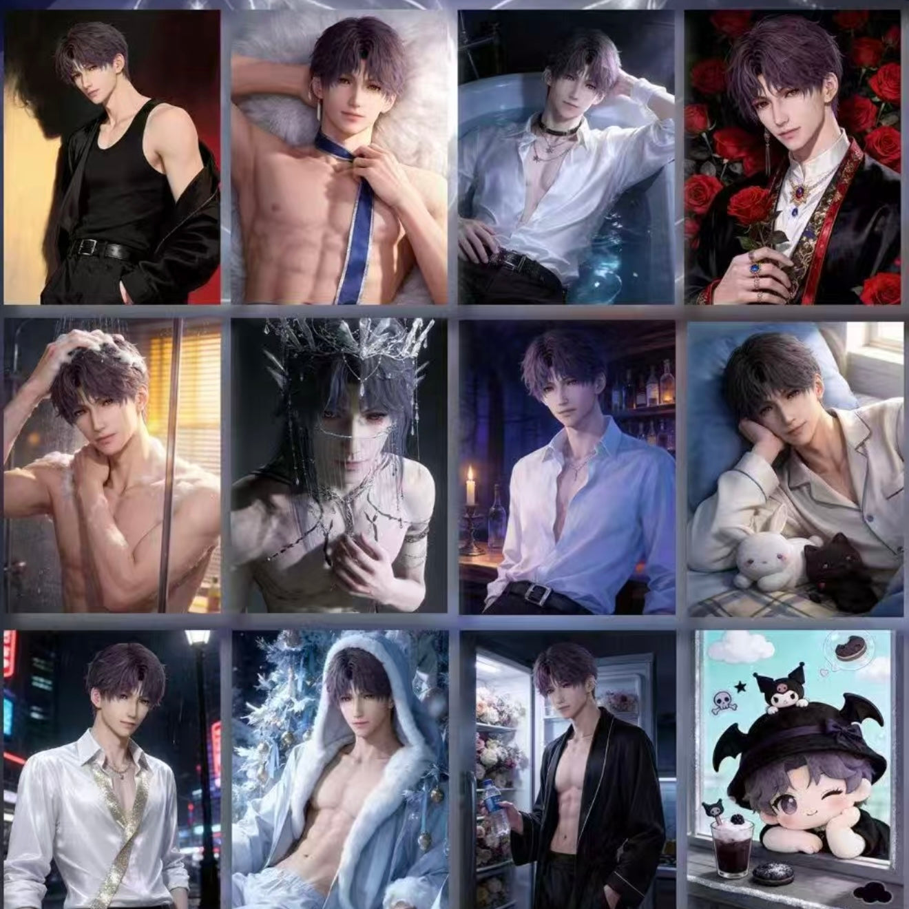[SHENQING] Love and Deep Space LAD Amine Paper Card CCG Collection Trading Series Paper whole box 1SET 160bags 1bag 1pc Cards Ornament Gift Collection Sylus, Zayne, Rafayel, Xavier, Caleb