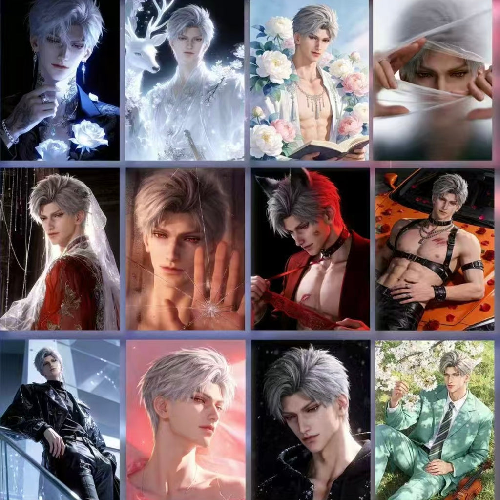 [SHENQING] Love and Deep Space LAD Amine Paper Card CCG Collection Trading Series Paper whole box 1SET 160bags 1bag 1pc Cards Ornament Gift Collection Sylus, Zayne, Rafayel, Xavier, Caleb
