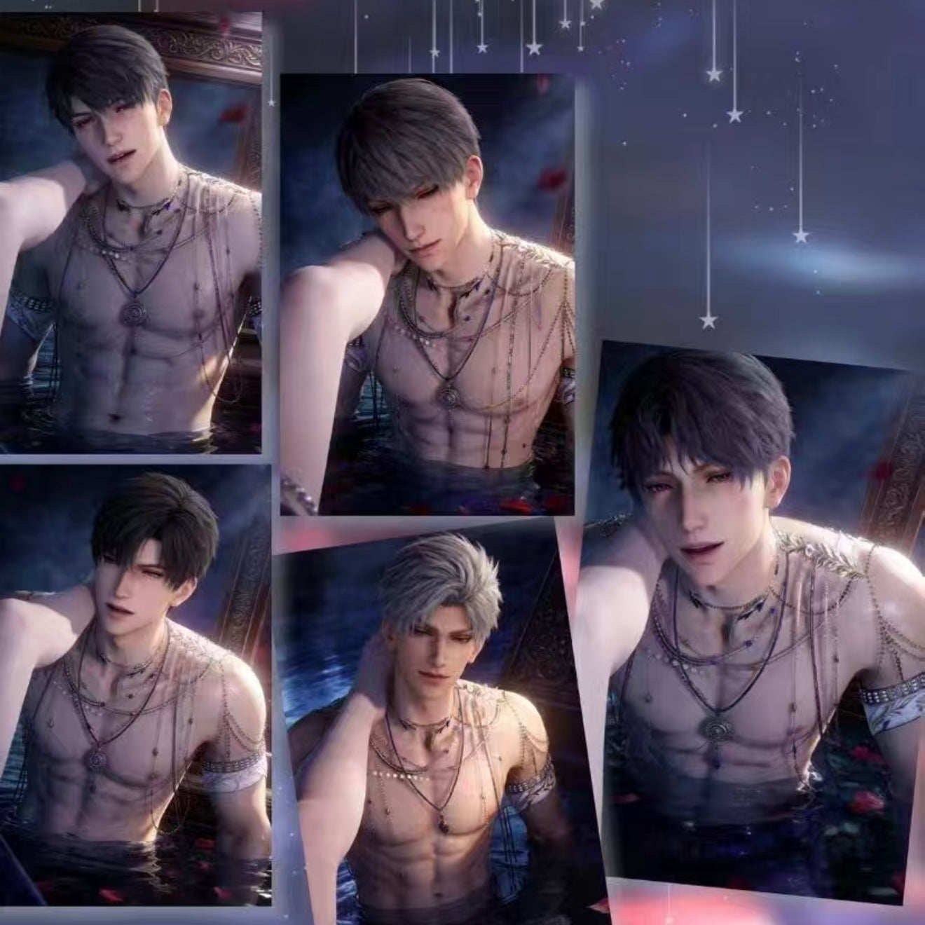 [SHENQING] Love and Deep Space LAD Amine Paper Card CCG Collection Trading Series Paper whole box 1SET 160bags 1bag 1pc Cards Ornament Gift Collection Sylus, Zayne, Rafayel, Xavier, Caleb