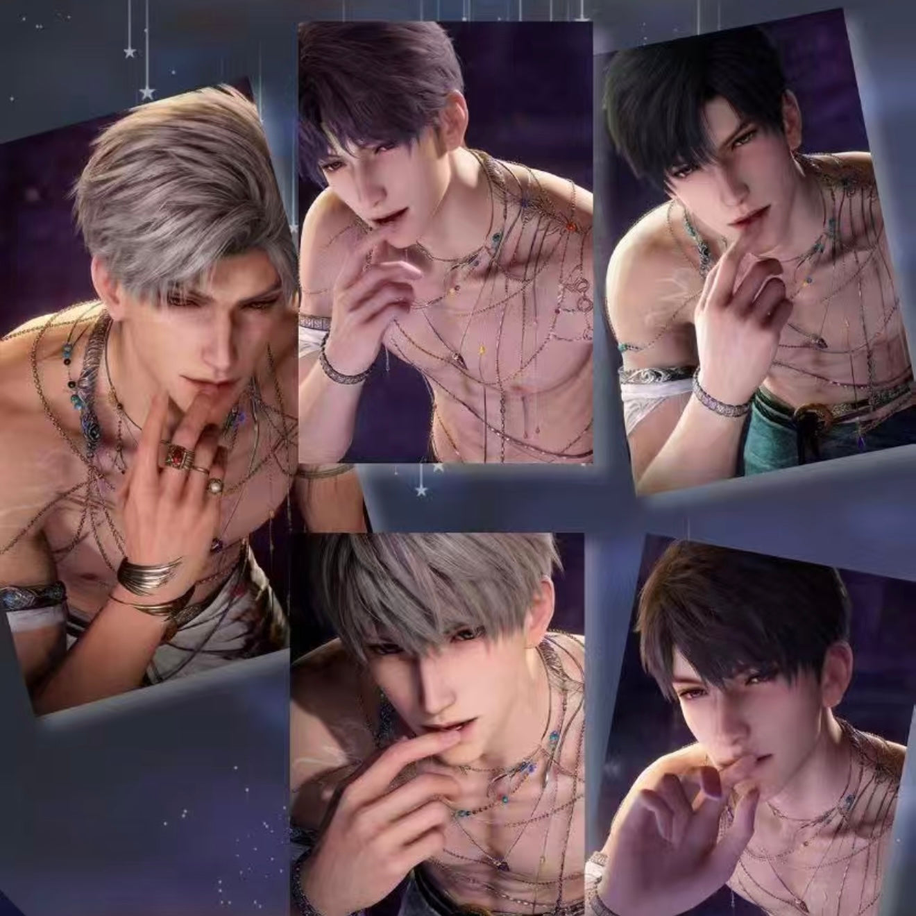 [SHENQING] Love and Deep Space LAD Amine Paper Card CCG Collection Trading Series Paper whole box 1SET 160bags 1bag 1pc Cards Ornament Gift Collection Sylus, Zayne, Rafayel, Xavier, Caleb