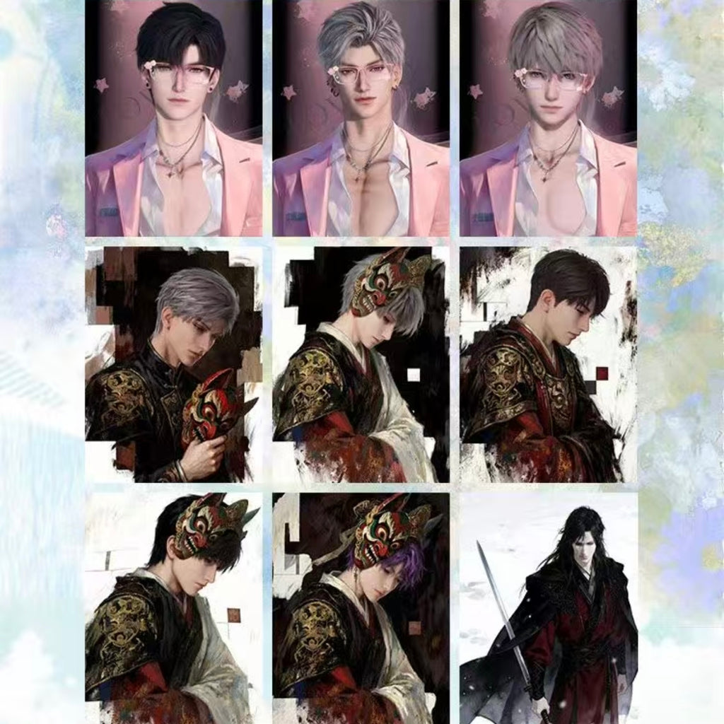 [YUEDAO V3] Love and Deep Space LAD Amine Paper Card CCG Collection Trading Series Paper whole box 1SET 450bags 1bag 1pc Cards Ornament Gift Collection Sylus, Zayne, Rafayel, Xavier, Caleb