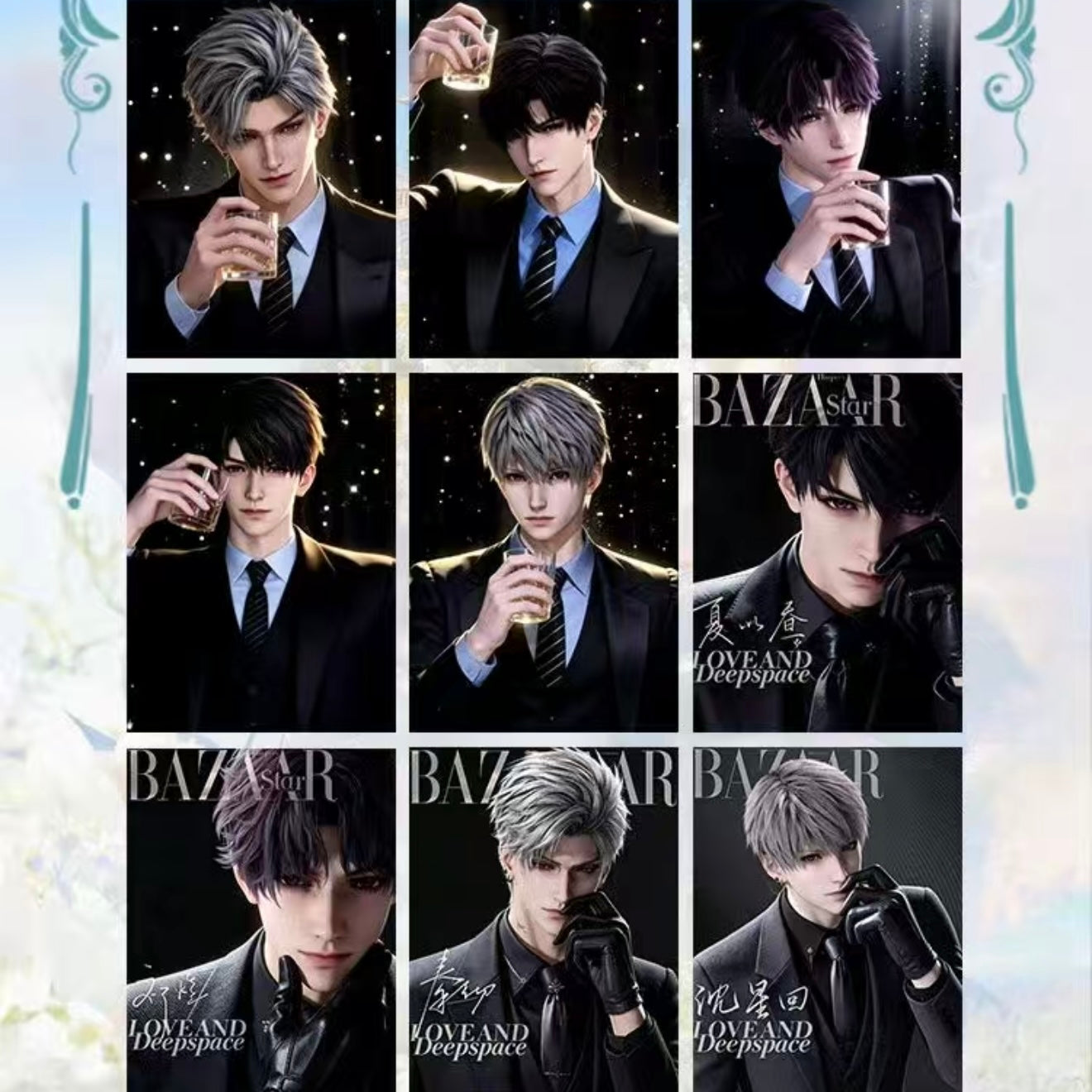 [YUEDAO V3] Love and Deep Space LAD Amine Paper Card CCG Collection Trading Series Paper whole box 1SET 450bags 1bag 1pc Cards Ornament Gift Collection Sylus, Zayne, Rafayel, Xavier, Caleb