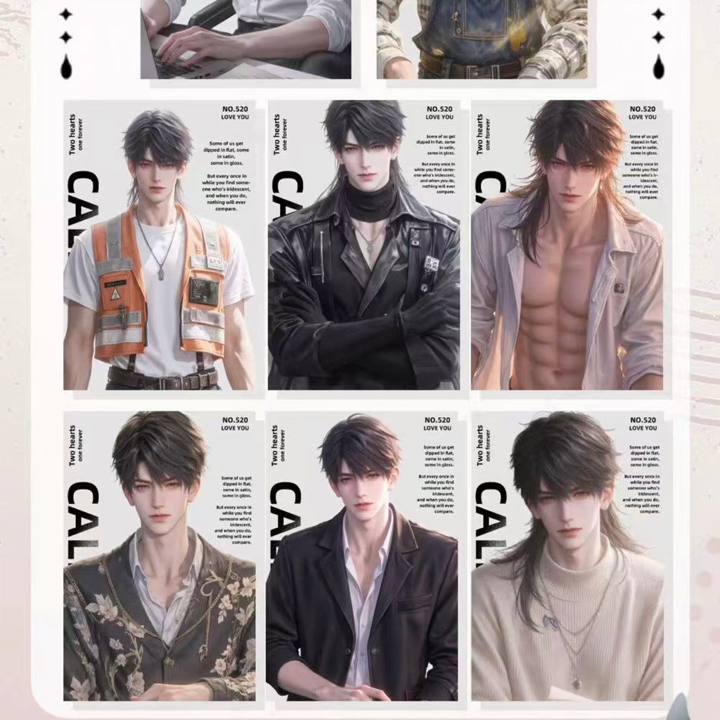 [CHIMENG] Love and Deep Space LAD Amine Paper Card CCG Collection Trading Series Paper whole box 1SET 150bags 1bag 1pc Cards Ornament Gift Collection Sylus, Zayne, Rafayel, Xavier, Caleb