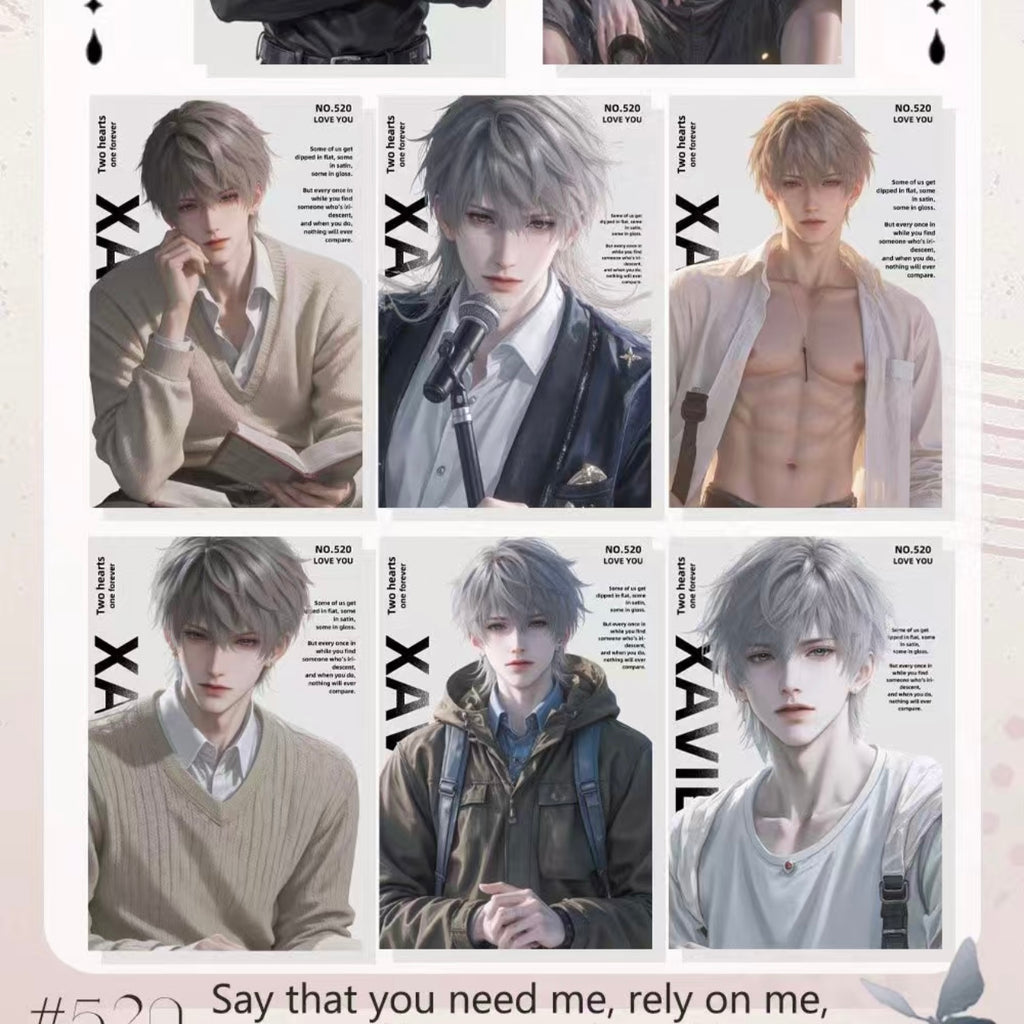 [CHIMENG] Love and Deep Space LAD Amine Paper Card CCG Collection Trading Series Paper whole box 1SET 150bags 1bag 1pc Cards Ornament Gift Collection Sylus, Zayne, Rafayel, Xavier, Caleb