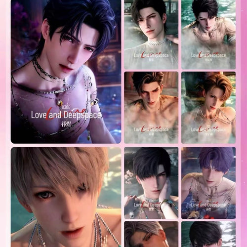 [BAOBAO] Love and Deep Space LAD Amine Paper Card CCG Collection Trading Series Wood Paper whole box 1SET 230bags 1bag 1pc Cards Ornament Gift Collection Sylus, Zayne, Rafayel, Xavier, Caleb