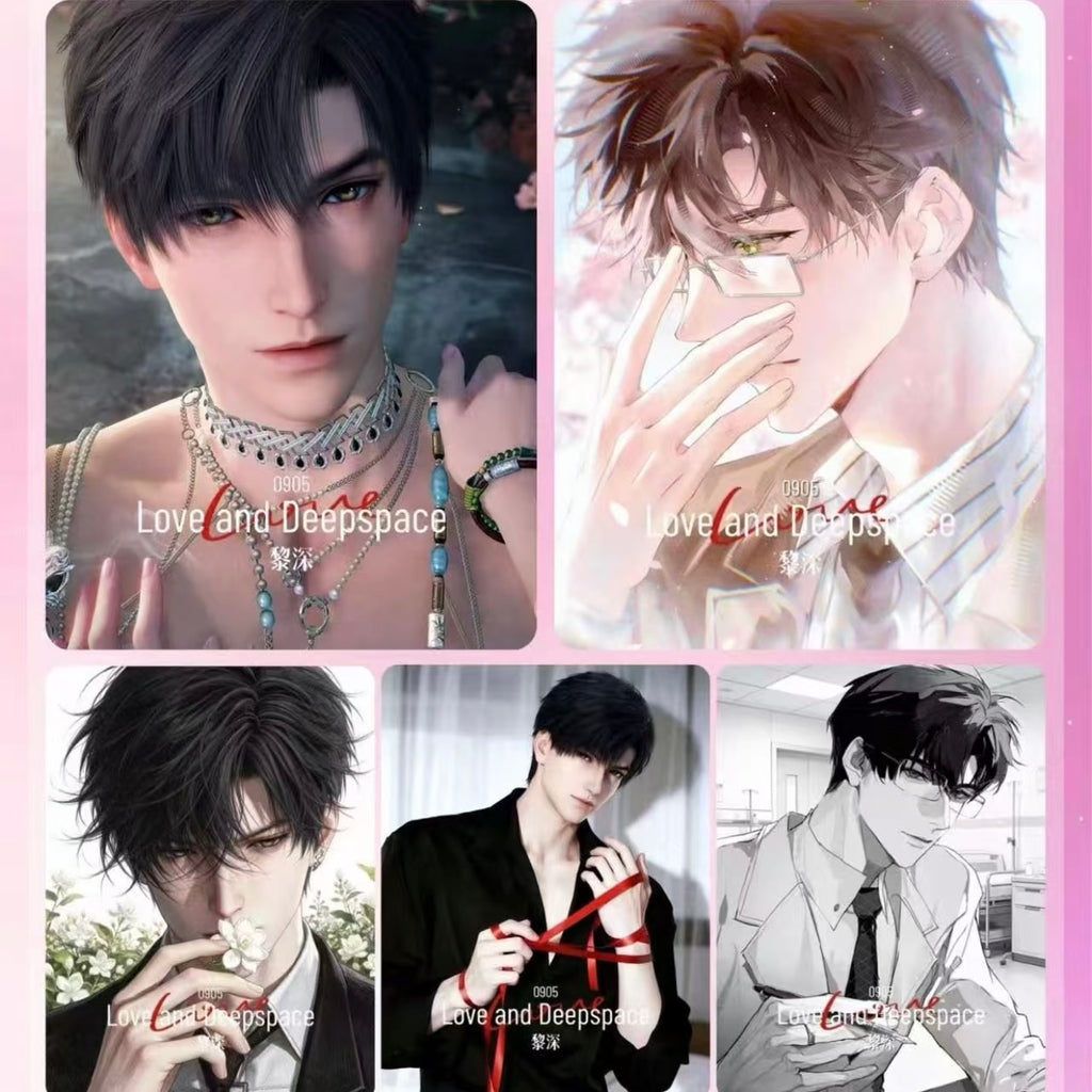 [BAOBAO] Love and Deep Space LAD Amine Paper Card CCG Collection Trading Series Wood Paper whole box 1SET 230bags 1bag 1pc Cards Ornament Gift Collection Sylus, Zayne, Rafayel, Xavier, Caleb