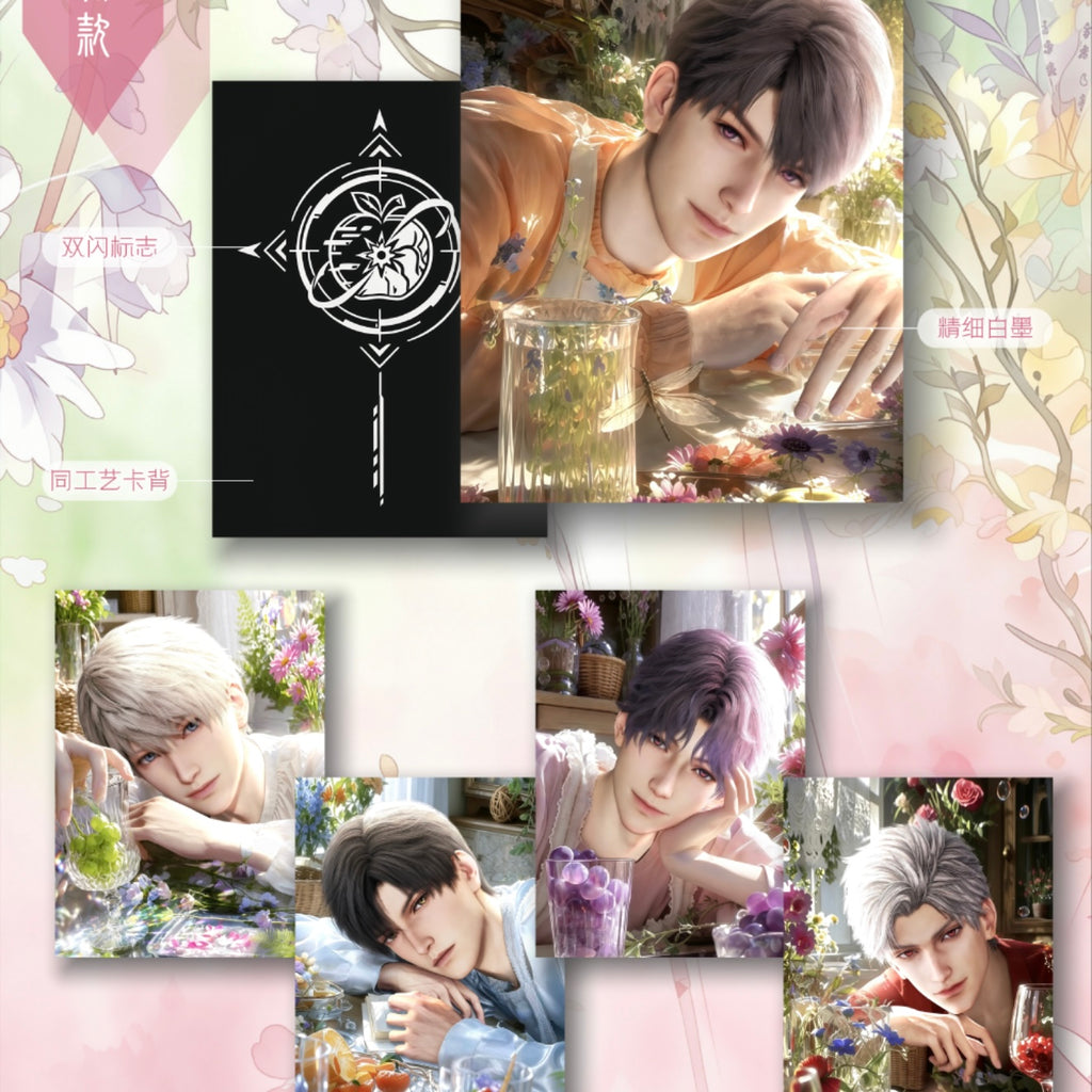 [LONGGU] Love and Deep Space LAD Amine Paper Card CCG Collection Trading Series Paper whole box 1SET 200bags 1bag 1pc Cards Ornament Gift Collection Sylus, Zayne, Rafayel, Xavier, Caleb