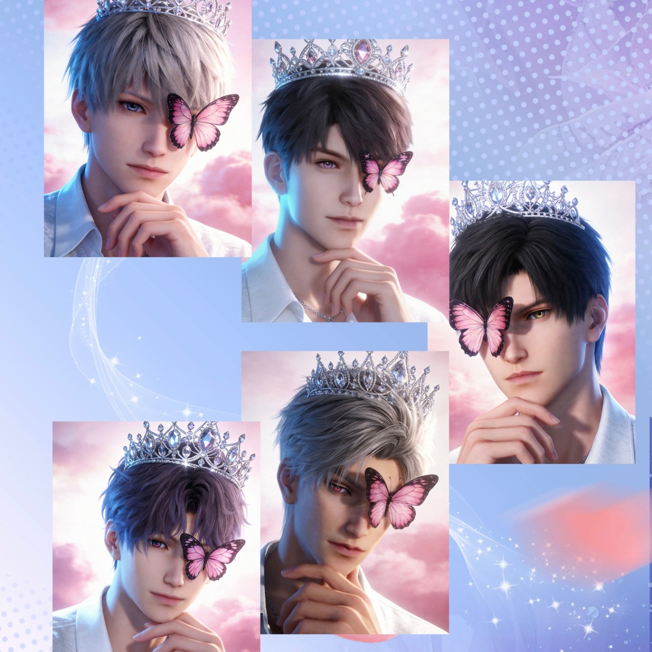 [GUANGNIAN] Love and Deep Space LAD Amine Paper Card CCG Collection Trading Series Paper whole box 1SET 220bags 1bag 1pc Cards Ornament Gift Collection Sylus, Zayne, Rafayel, Xavier, Caleb