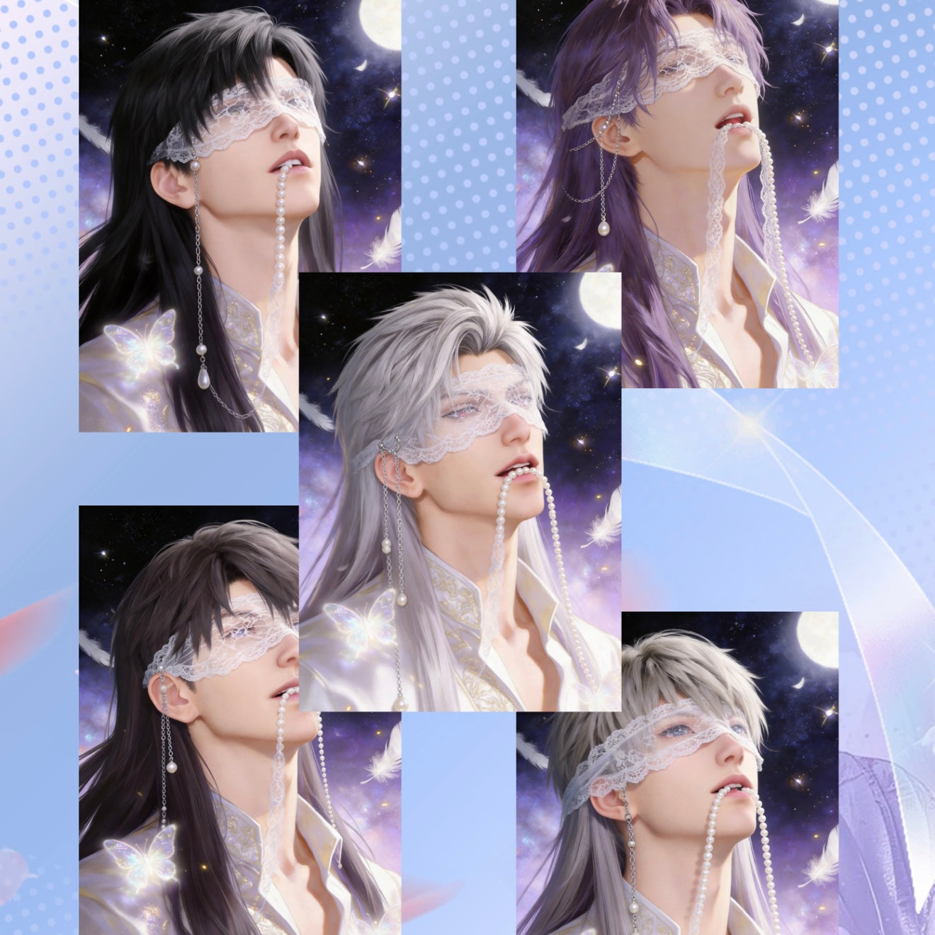 [GUANGNIAN] Love and Deep Space LAD Amine Paper Card CCG Collection Trading Series Paper whole box 1SET 220bags 1bag 1pc Cards Ornament Gift Collection Sylus, Zayne, Rafayel, Xavier, Caleb